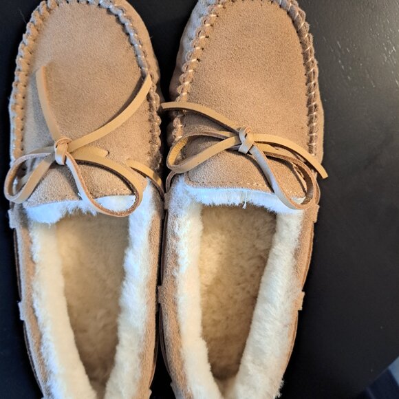 NEW Shearling Loafers - 100% Suede & Shirling Lining - Picture 2 of 3